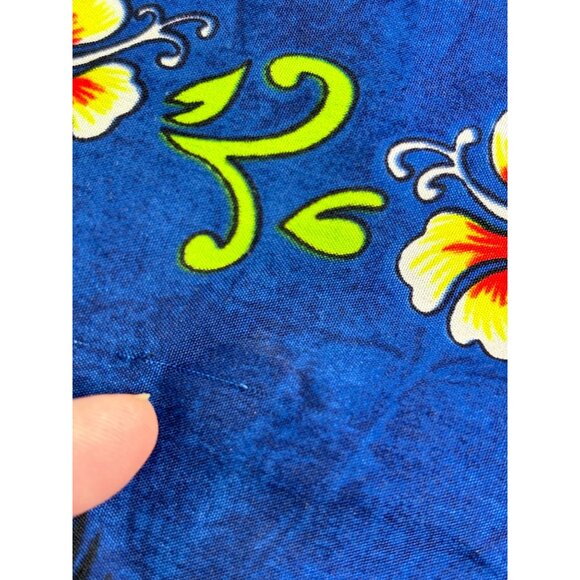 Vtg Rima Hawaiian Shirt Surfboard & Palm Tree Print Button-Down 6XL 34"w - Picture 7 of 10